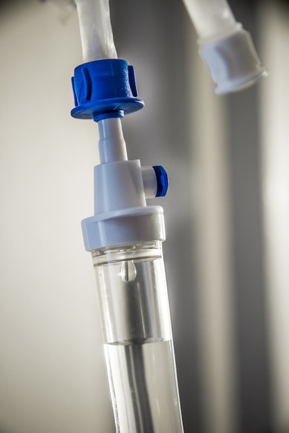 Intravenous drip equipment in hospital