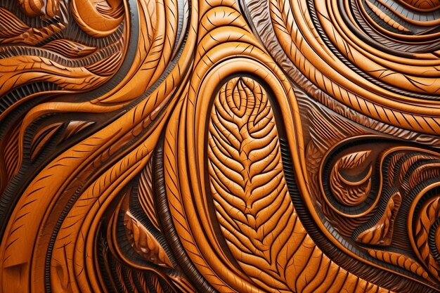 Photo intricate african batik pattern with waxresist generative ai