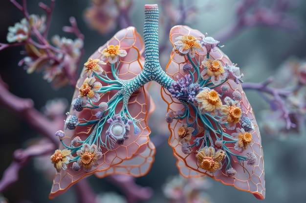 Photo the intricate beauty of the lungs