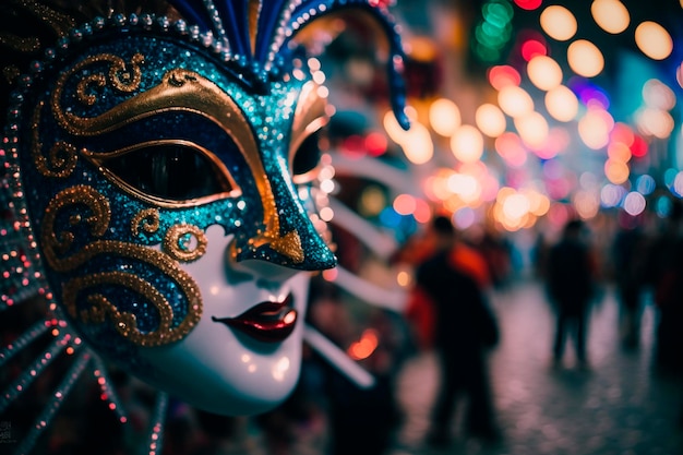 Intricate Carnival Mask from Nice for Festive Celebrations