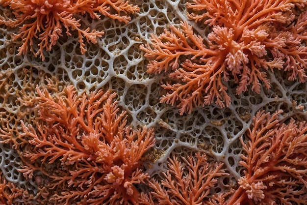 Photo intricate coral texture