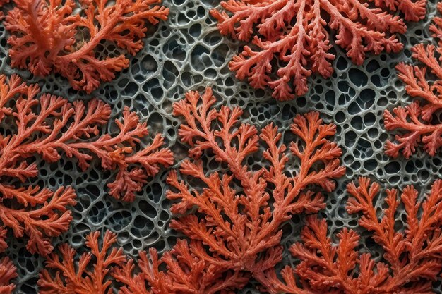 Photo intricate coral texture