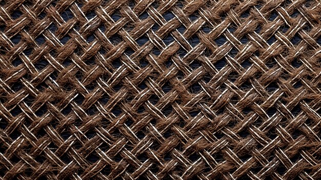 写真 ブロンズ の アクセント で 複雑 な 濃い 茶色 の 織り物 の 網
