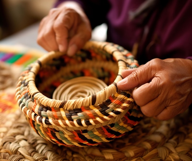 The intricate designs of Mexican basket weaving