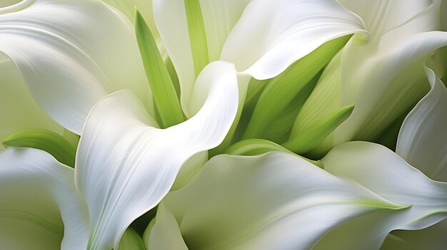 Intricate details of a lily's petals