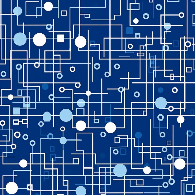 Intricate Digital Circuit Board Design Modern Technology