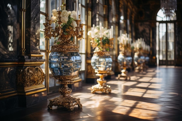 Intricate Elegance Hall of Mirrors at Versailles