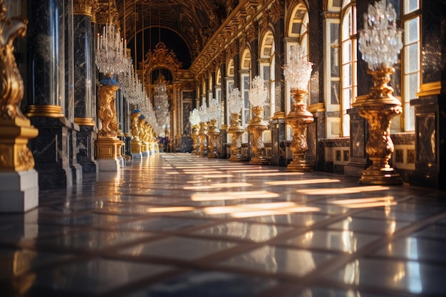 Intricate Elegance Hall of Mirrors at Versailles