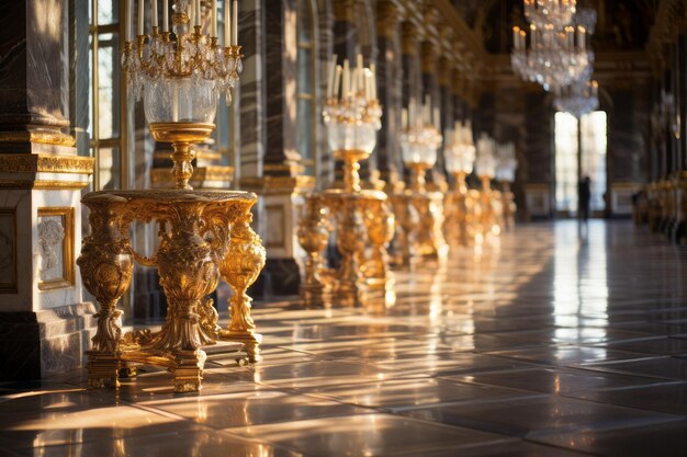 Intricate Elegance Hall of Mirrors at Versailles