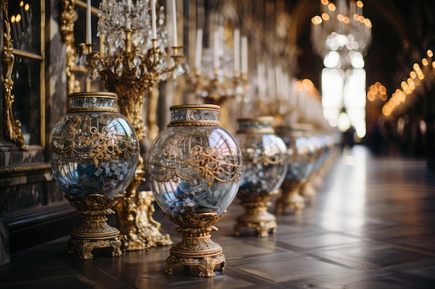 Intricate Elegance Hall of Mirrors at Versailles