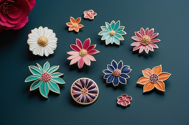 Intricate Enamel Pins Cockscomb FlowerInspired Designs