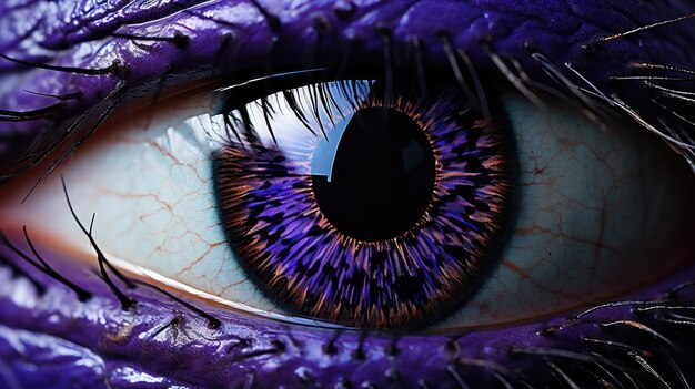 Intricate eye purple
