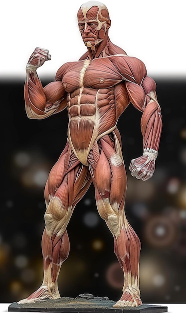 Intricate human muscle structure detailed illustration showcasing the complexity and beauty of the muscular system a fascinating study of anatomy and physiology