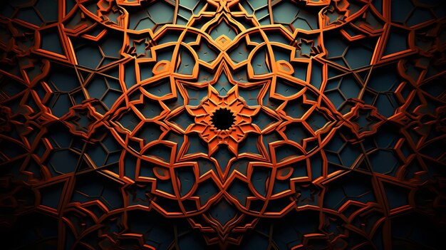 Foto intricati modelli islamici