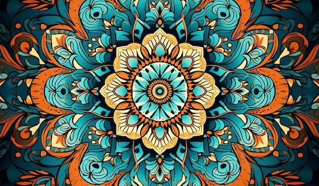 Intricate mandala pattern