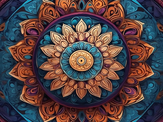 an intricate and mesmerizing mandalainspired abstract background