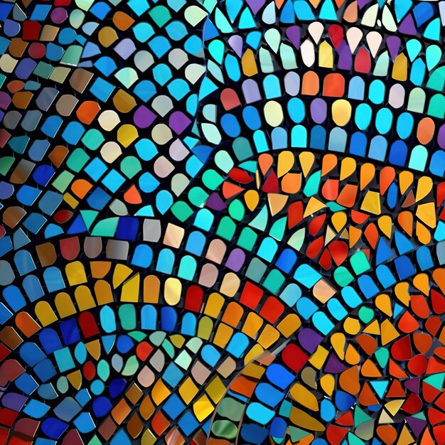 Intricate mosaic pattern