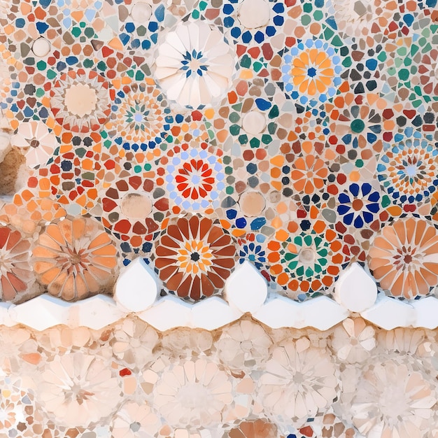 Foto intricato motivo a mosaico