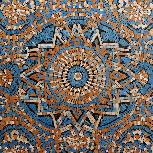 intricate mosaic pattern