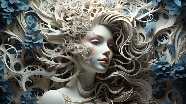 Intricate Paper Sculpture