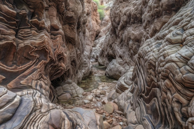 An intricate pattern of natural rock formations each unique and beautiful created with generative ai