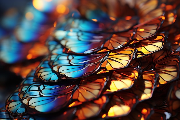 The Intricate Patterns of a Butterfly's Wing