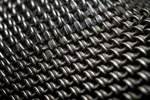 Intricate Patterns and Rugged Beauty A Captivating CloseUp of Knurled Metal