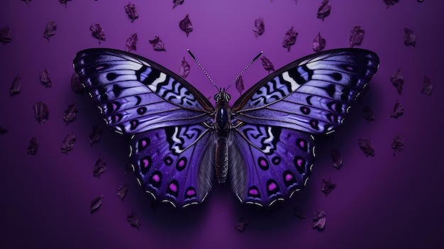 Intricate purple graphic