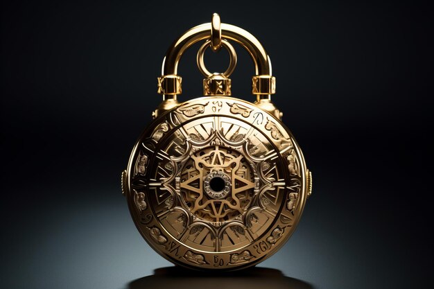 The Intriguing Appeal of the Golden Padlock with Dial ar 32