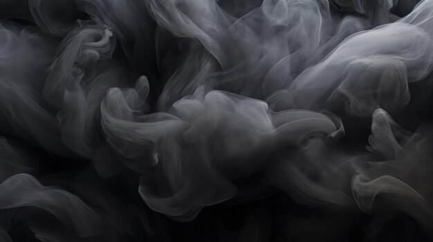 Intriguing Atmosphere Dark Onyx and Wispy White Smoke