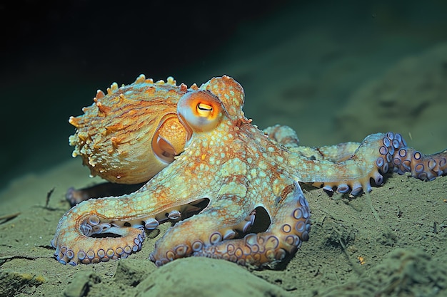 深海の環境で興味深い 難易度の高いオオカミ 興味深いオオカマが繁栄する 謎の深さを探索します