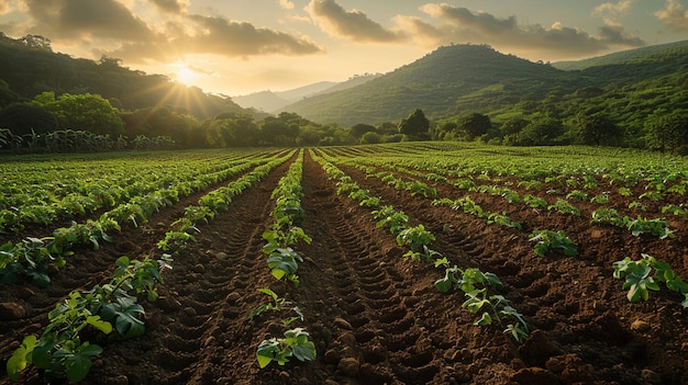 Photo introducing soil conservation practices such background