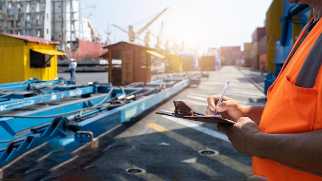 Inventory of cargo containers in an international seaport