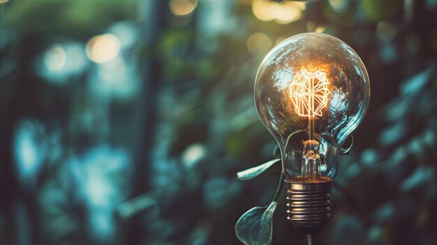 invest to energy concept coin in bulb Generative Ai