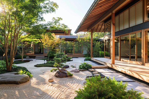 写真 日本の庭園の役割を調べる 伝統的ジェネレーティブアイ