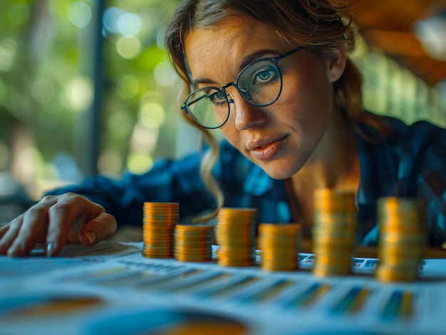 Foto analista degli investimenti consulente in materia di pianificazione finanziaria strategica per le imprese