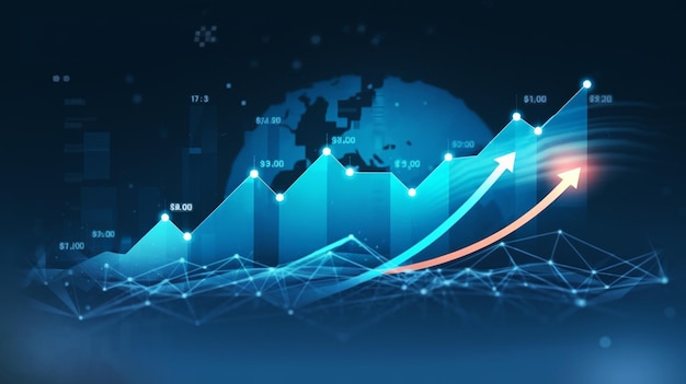 investment and financial concept planning and strategy Stock market Business growth progress