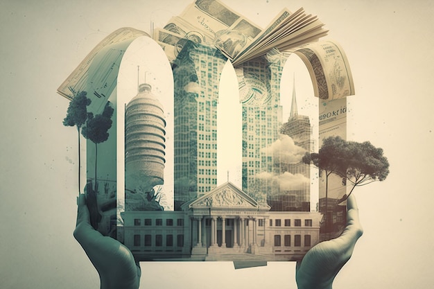 Investments trading and financial market double exposure