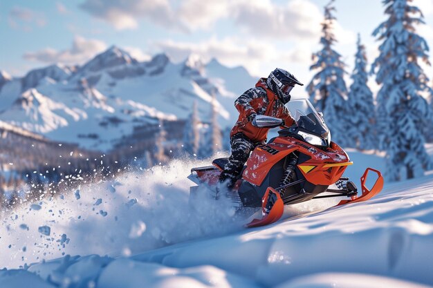 Photo invigorating crosscountry snowmobiling adventures