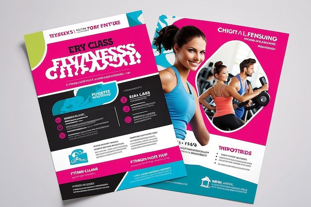 Foto flyer di un corso di fitness rinvigorente