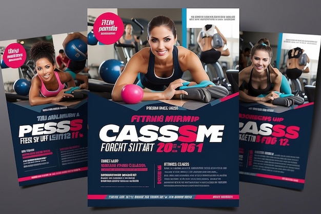 Foto flyer di un corso di fitness rinvigorente