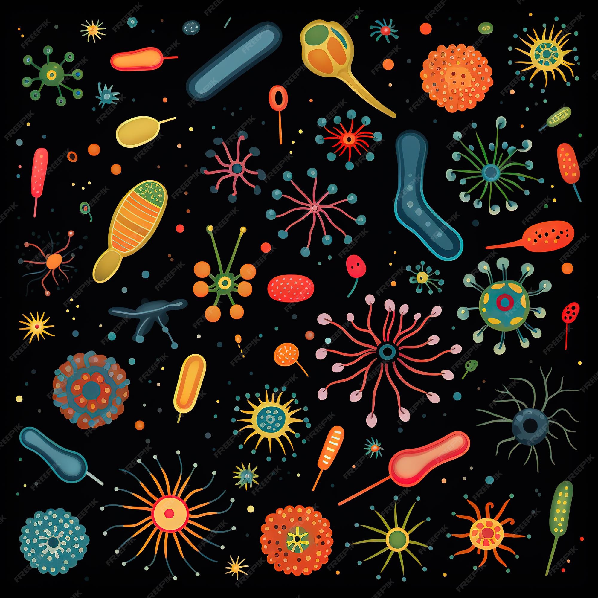 Premium Photo  Invisible Invaders The World of Viruses and Bacteria 