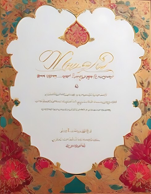 Photo invitation card for any marrige