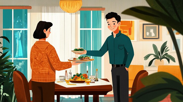 फोटो बेटे के घर वापसी कार्यक्रम के लिए निमंत्रण पत्र
