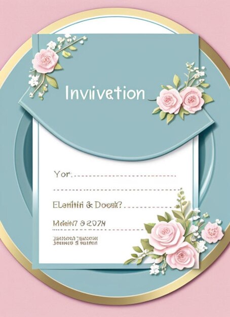 Invitation wedding card
