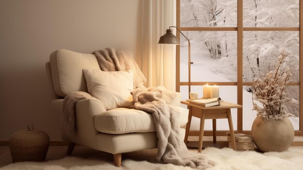 Inviting cozy decoration