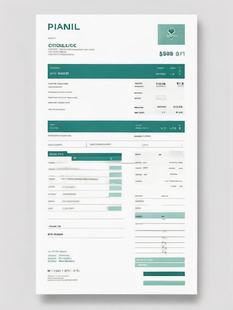 Photo invoice template design billing cash voucher money receipt cash memo layout design with mockup