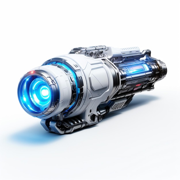 Ion cannon with white background high quality ultra