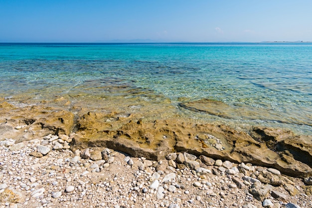 Ionische zee aan de westkust van Lefkada