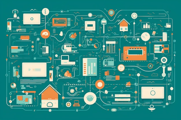 Иллюстрация протоколов связи IoT